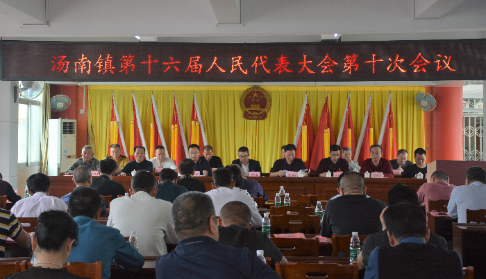汤南镇第十六届人民代表大会第十次会议胜利召开