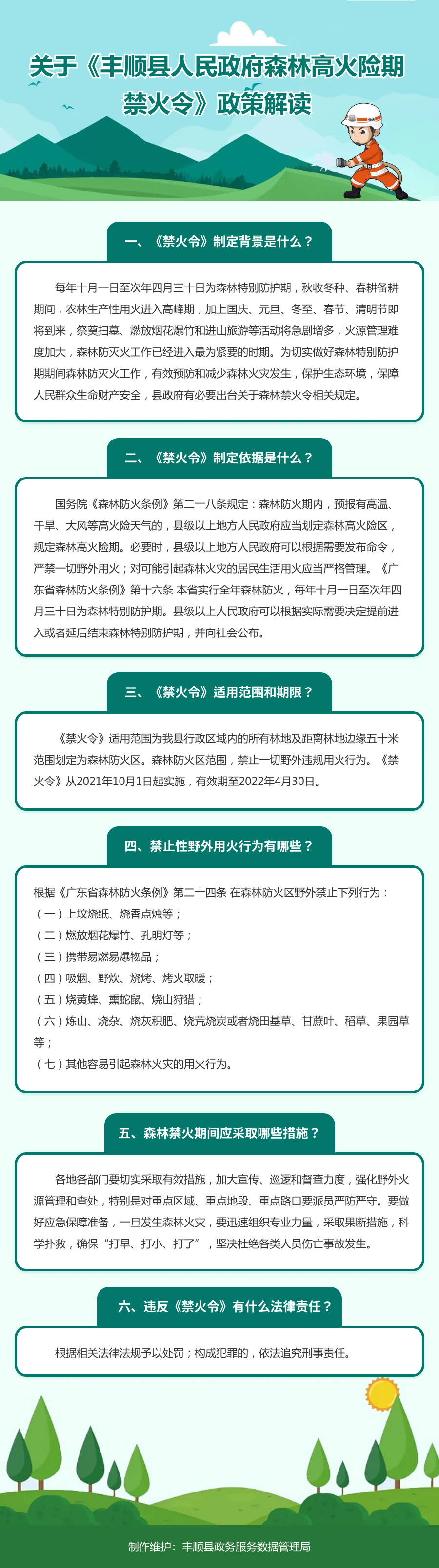 关于《丰顺县人民政府森林高火险期禁火令》政策解读.png